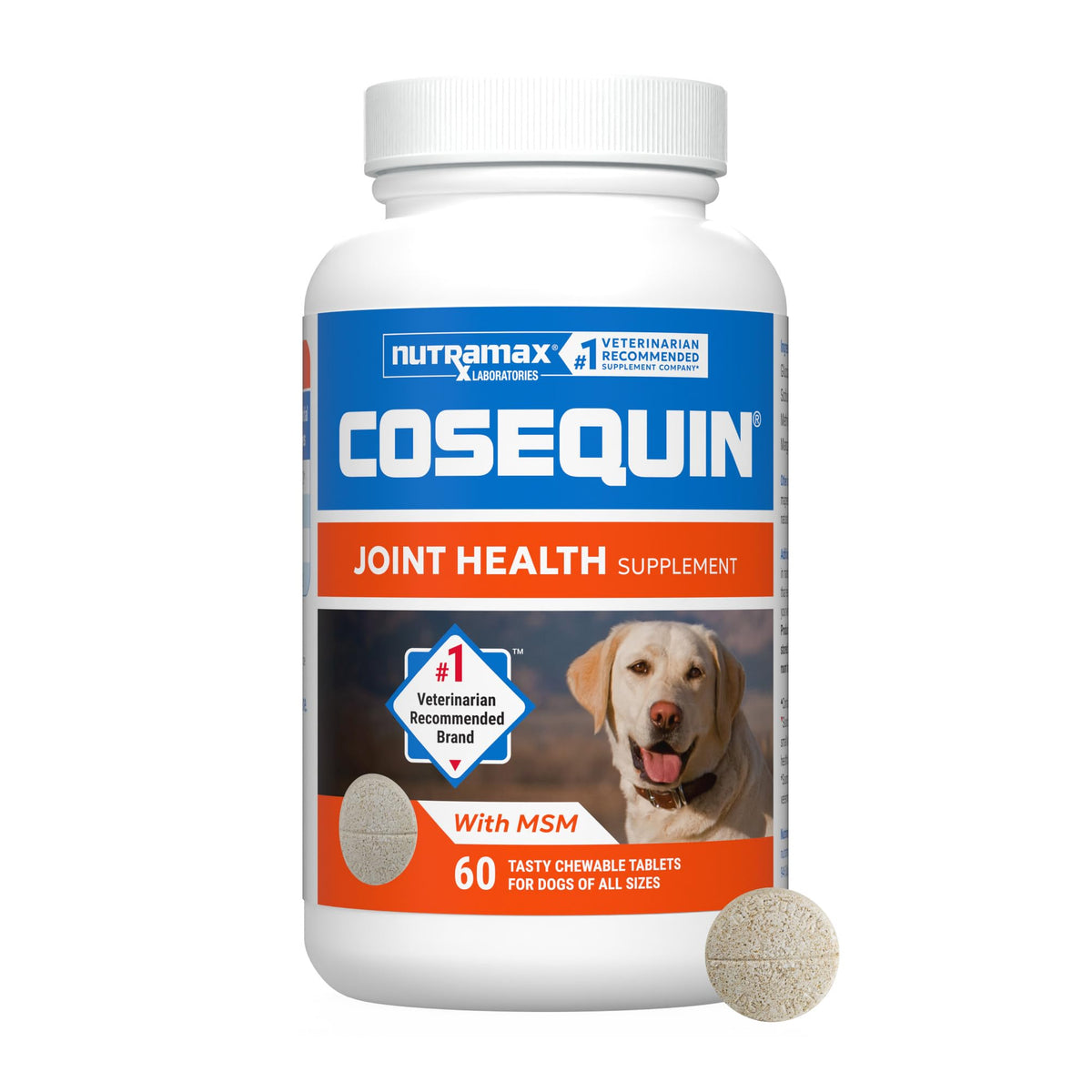 Nutramax Cosequin for Dogs Joint Health Supplement, Contains Glucosamine for Dogs, Plus Chondroitin and MSM, Supports Healthy Joints, For All Breeds and Sizes, Chewable Tablets, 132 Count