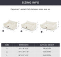 Bedsure ComfyFleece™ Shown on TV Fluffy Cute Dog Couch for Pets,30in Cream | Small & Medium Dog Bed Washable Cover,Supportive Couch Bed for Small Dogs,Pet Sofa Seen on Good Day New York,Up to 20 Lbs