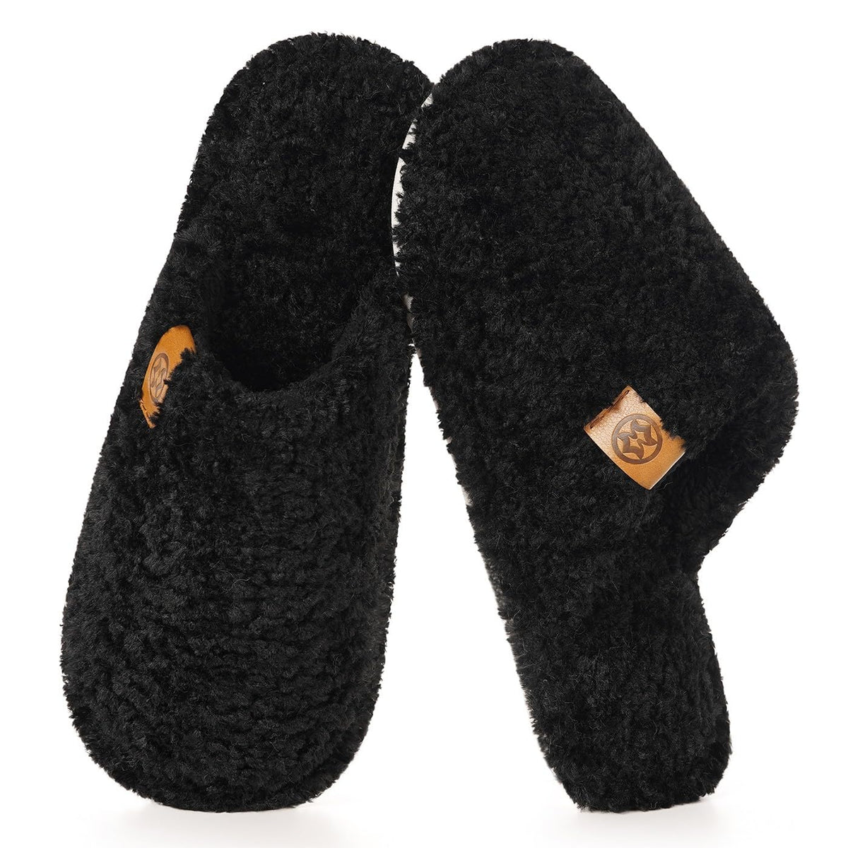 Men's Cozy Slippers Warm Fuzzy Slip On House Slippers | Memory Foam,Anti-slip,Lightweight