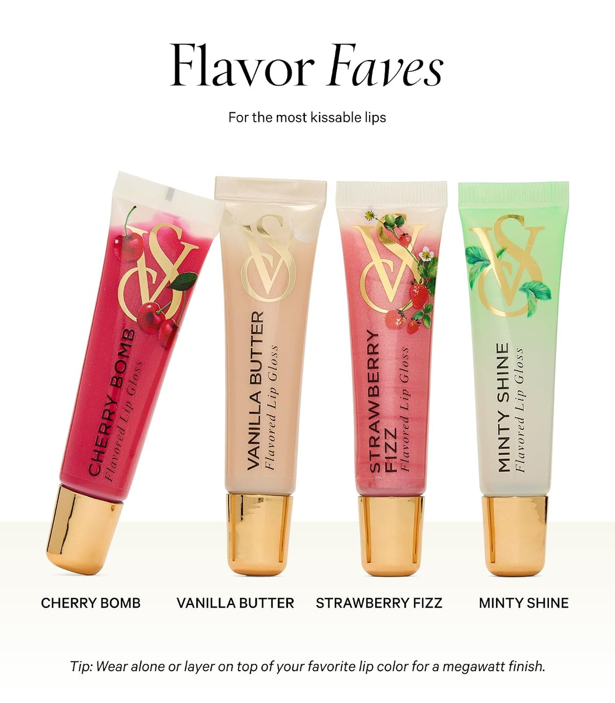 Victoria's Secret 4 Piece Flavor Favorites Lip Gloss Gift Set