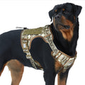 Auroth Tactical Dog Harness for Large Dogs No Pull Adjustable Pet Harness Reflective K9 Working Training Easy Control Pet Vest Military Service Dog Harnesses Army Yellow L