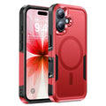 Magnetic for iPhone 16 Case Rugged Dual-Layer Shockproof Black