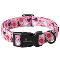 ARING PET Fall Dog Collar-Cotton Maple Leaves Dog Collar for Small Dogs, Adjustable Lightweight Dog Collars with Quick Release Buckle for Small Medium Large Dogs