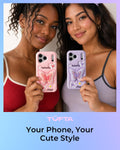 for iPhone 15 Case, Kawaii 3D Butterfly Pop-Up Grip for Girls