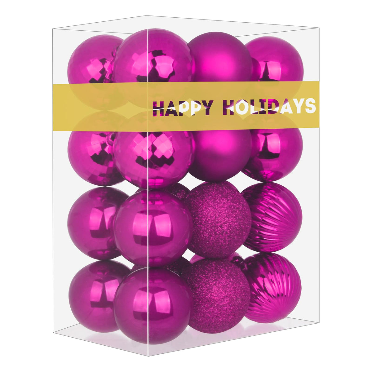 White 4.0" Large Christmas Balls - Christmas Tree Decoration Ornaments Shatterproof Hanging Balls for Birthday Halloween Holiday Wedding Decorations Set of 4pcs