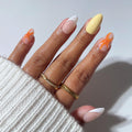 Glamnetic Press On Nails - Short Round, Glossy Fake Nails 30 Pc Full Kit | Neutral press on nails, 12 sizes. Everyday glue-on set. Waterproof, chip-resistant, up to 2 weeks wear