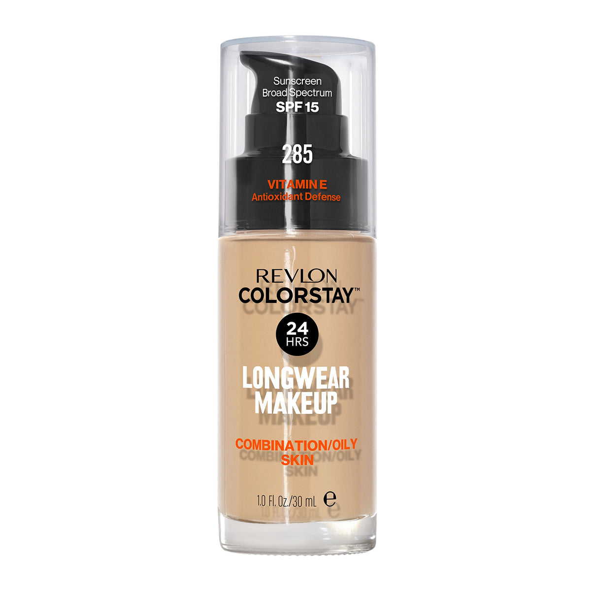 Revlon Liquid Foundation, ColorStay Face Makeup for Combination & Oily Skin, SPF 15, Medium-Full Coverage with Matte Finish, 360 Golden Caramel, 1 Fl Oz