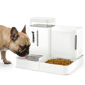 ZOMISIA Automatic Cat Feeder and Water Dispenser Set, 2 in 1 Gravity Cat Food Dispenser with 180 Degree Rotatable, Pet Self Feeding Large Capacity for Small Dogs Puppy Kitten, Black, 0.8 Gallon x 2