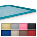 Hubulk Dog Feeding Mat,100% Waterproof BPA Free Silicone Pet Food and Water Bowl Placemat,Dishwasher, High Raised Edge to Prevent Spills,Nonslip Tray to Stop Messes on Floor (19"x12"x0.5", Grey)