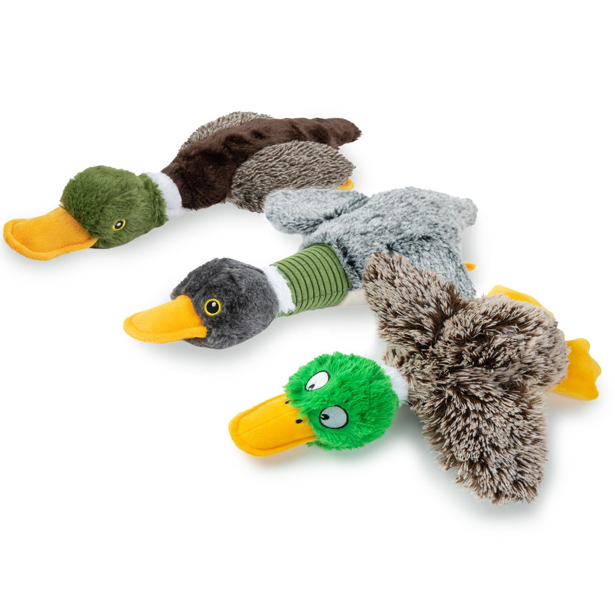 Best Pet Supplies Interactive Squeaky Dog Toy - Crinkle Chicken, Brown | Stuffing Free Body, Soft, Squeaks & Crinkles, No Mess, Perfect for Moderate Chewers, Toss and Fetch Play