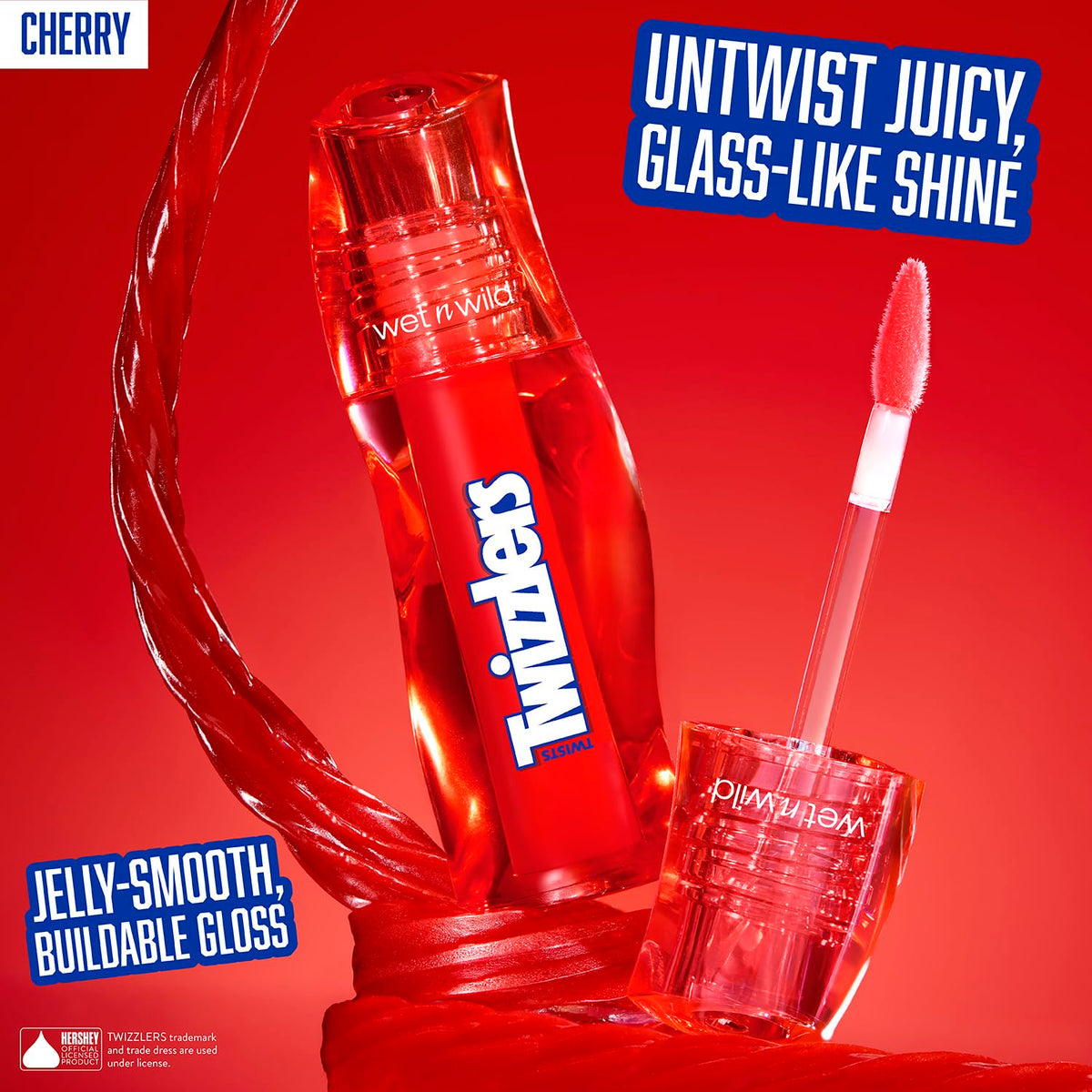 Twizzlers Lip Gloss - Cherry - Hershey's Trick-or-Treat Halloween Candy