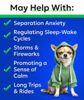 BARK&SPARK Advanced Calming Chews for Dogs - Hemp Chew + Melatonin - Anxiety Relief - Sleep Aid - Relaxing Treats - Stress Relief During Fireworks, Storms, Thunder, Barking
