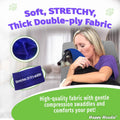 Happy Hoodie The Original Dog & Cat Calming Band - American Brand - Anxiety Relief/Noise Protection-Grooming-Thunder-Fireworks (XS, Purple) - Since 2008