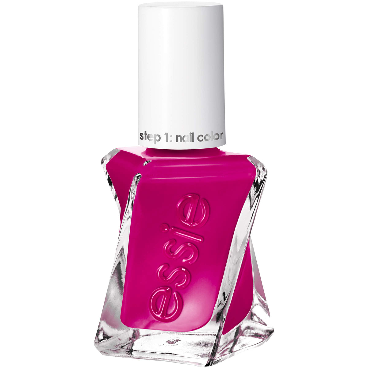 Essie Gel Couture Long-Lasting Nail Polish, Vegan, Clear, Shiny Top Coat, 0.46 fl oz