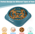 2 Pack Slow Feeder Dog Bowls for Healthy Eating, Non-Slip and Anti-Choking Design, Reduces Bloating & Overeating for Medium Dogs and Cats, Easy to Clean