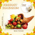Amyhill Thanksgiving Cornucopia Centerpiece Fall Table Decor with Fruits