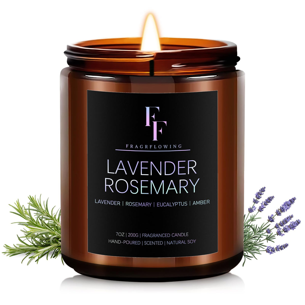 Cashmere Vanilla Scented Candle for Home Soy Wax Candle, Aromatherapy Candle Gift for Women Men, 7oz