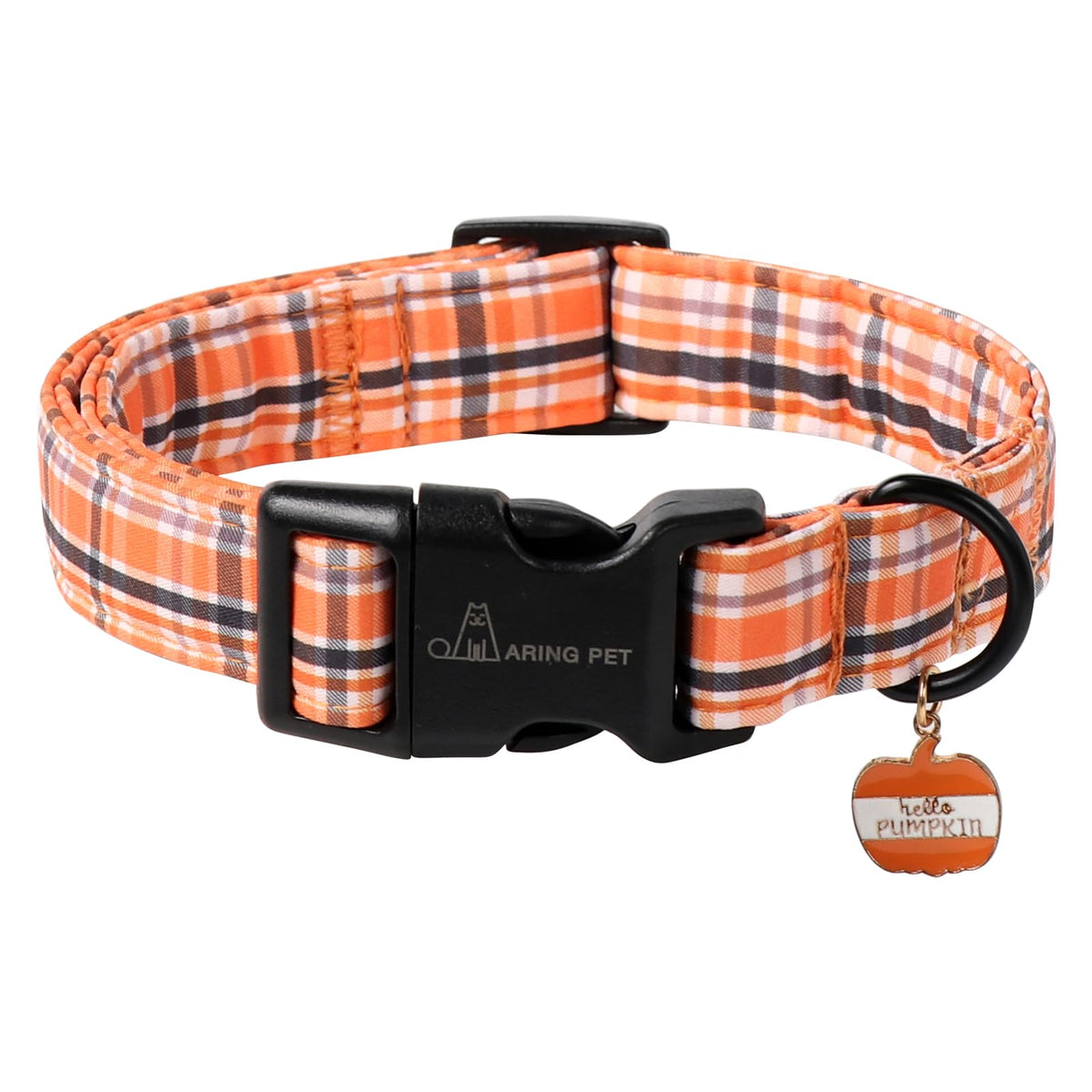 ARING PET Fall Dog Collar-Cotton Maple Leaves Dog Collar for Small Dogs, Adjustable Lightweight Dog Collars with Quick Release Buckle for Small Medium Large Dogs