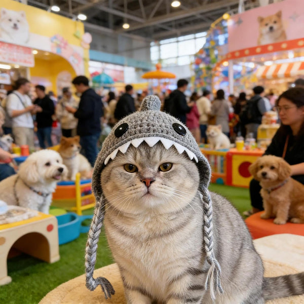 Cat Hat Cute Shark Shape Puppy Headwear