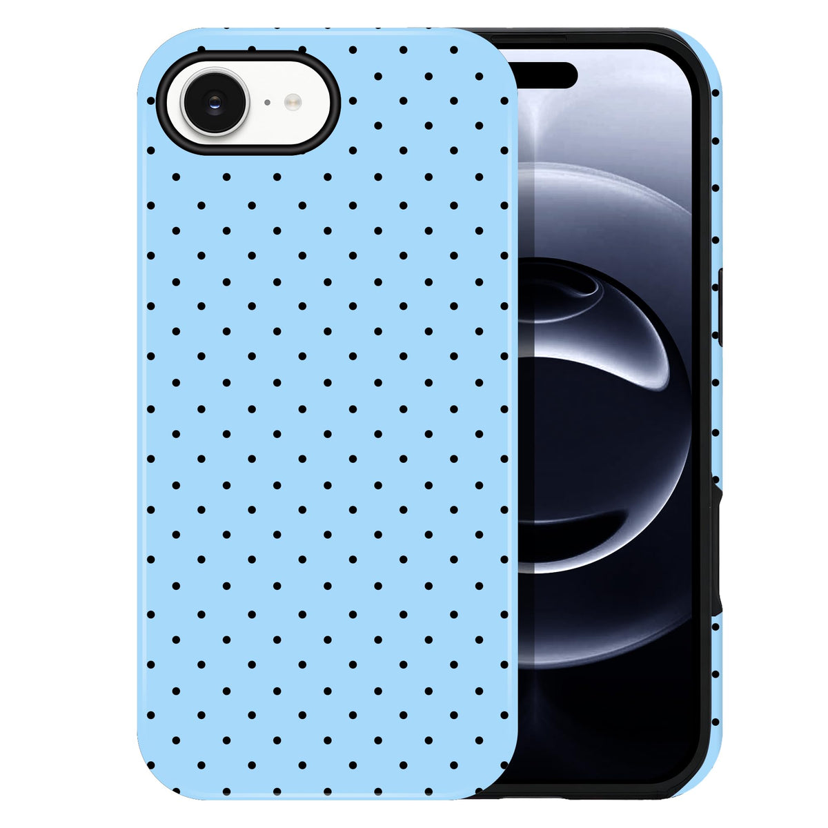 Polka Dot Pattern Phone Case for iPhone 13/14 6.1", Wine