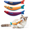 PetBusy Cat Toys with[5000mg A+Natural Catnip &Silvervine] [Baby Grade] Interactive Soft Chew Kicker Cat Toys for Indoor Cats & Kittens, [Crinkle &Bell] Fish Sound Toy, Drives Bored Cat Crazy with Fun