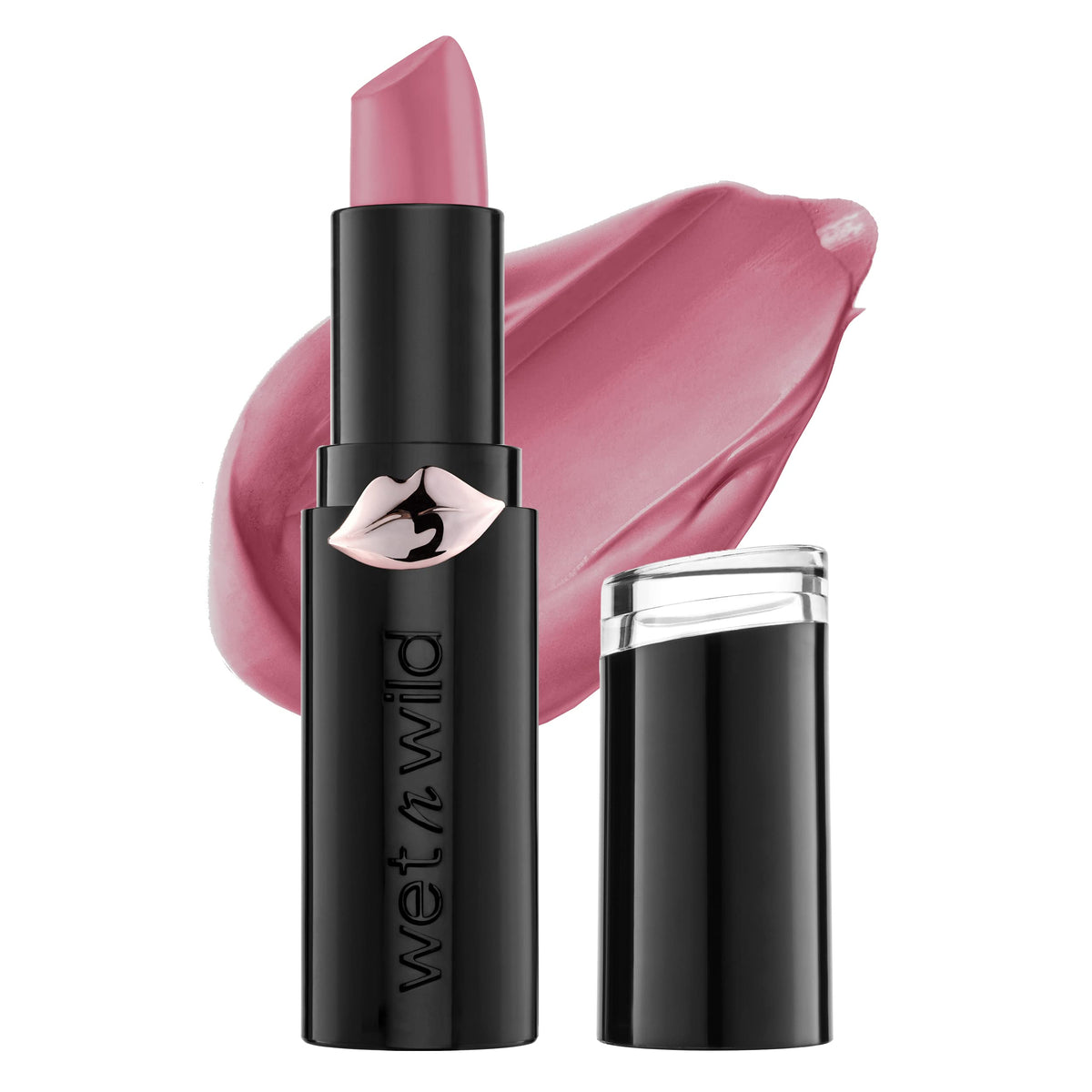 wet n wild Mega Last Matte Lip Color, Semi Matte Hyaluronic Acid Infused, Long Lasting Full Coverage for a Nourishing Pout, Cruelty-Free & Vegan - Skin-ny Dipping