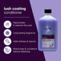 Isle of Dogs - Everyday Elements Lush Coating Conditioner For Dogs - Violet + Sea Mist - Pet Conditioner With Evening Primrose & Jojoba Oil For A Fuller Coat - Made in the USA - 16.9 Oz,Purple,710