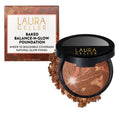 LAURA GELLER NEW YORK Baked Balance-n-Glow Illuminating Powder Foundation – Fair – Handmade in Italy – Pearl-Infused Satin Finish – Vitamin C Brightening – Buildable Sheer Coverage – For Mature Skin