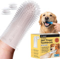 Jasper Dog Toothbrush, 360 Dog Tooth Brushing Kit, Finger Toothbrush, Cat Tooth Brush, Teeth Cleaning, Pet Tooth Brush for Small & Large Pets, Pet Toothpaste Not Included, 2-Pack Blue