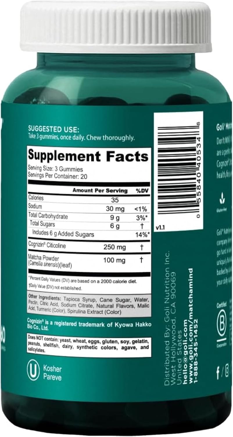Goli Favorites Trio: Ashwagandha KSM-66, Apple Cider Vinegar, Matcha Mind Supplements with Cognizin, Vitamins D2 and B12