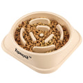 2 Pack Slow Feeder Dog Bowls for Healthy Eating, Non-Slip and Anti-Choking Design, Reduces Bloating & Overeating for Medium Dogs and Cats, Easy to Clean