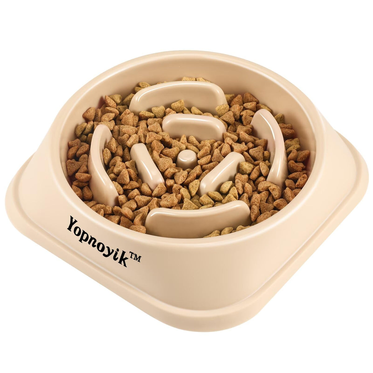 2 Pack Slow Feeder Dog Bowls for Healthy Eating, Non-Slip and Anti-Choking Design, Reduces Bloating & Overeating for Medium Dogs and Cats, Easy to Clean