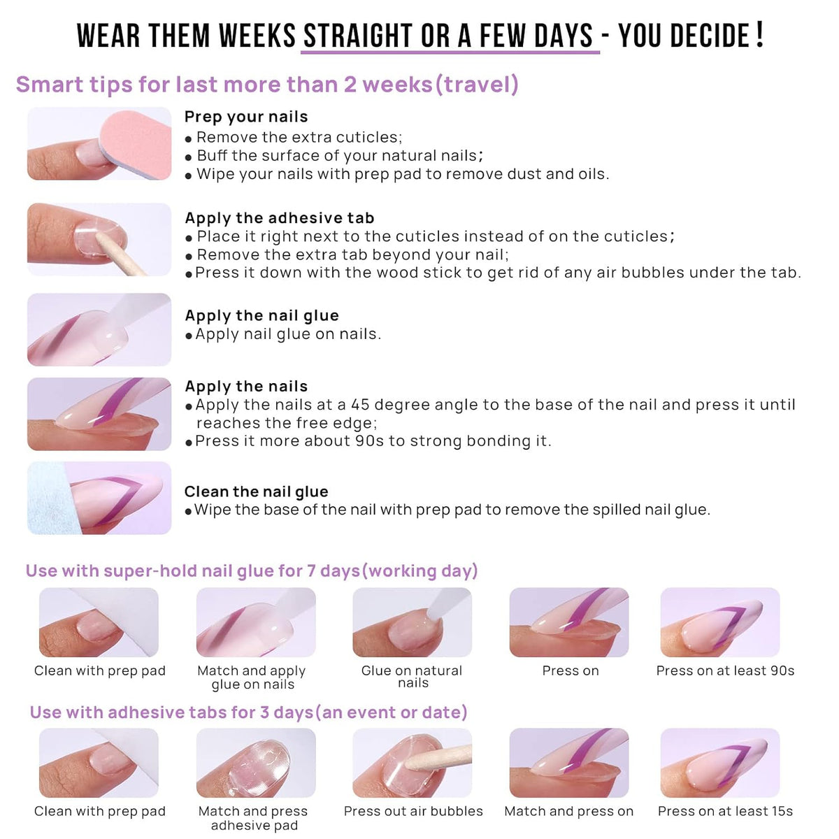 BTArtbox Press On Nails, Liquid Radiance, Medium Almond, Cat Eye, 32Ct | Lamp-Curable 4-Week Wear, Salon-Quality Natural Nails, 10-Minute Easy Daily Application, 16 Sizes, All-in-One Complete Kit