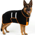 Dog Bathrobe, Super Absorbent for Small to Large Dogs, Dark Blue XL | Dog Robes with Soft Fleece, Warm & Cozy, Adjustable Fit, and Quick Drying Coat for Baths Swimming and Grooming
