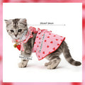 Cat Dress Dog Costumes Dresses + 2Pcs Adjustable Collars(7.5"-12.5"), XS