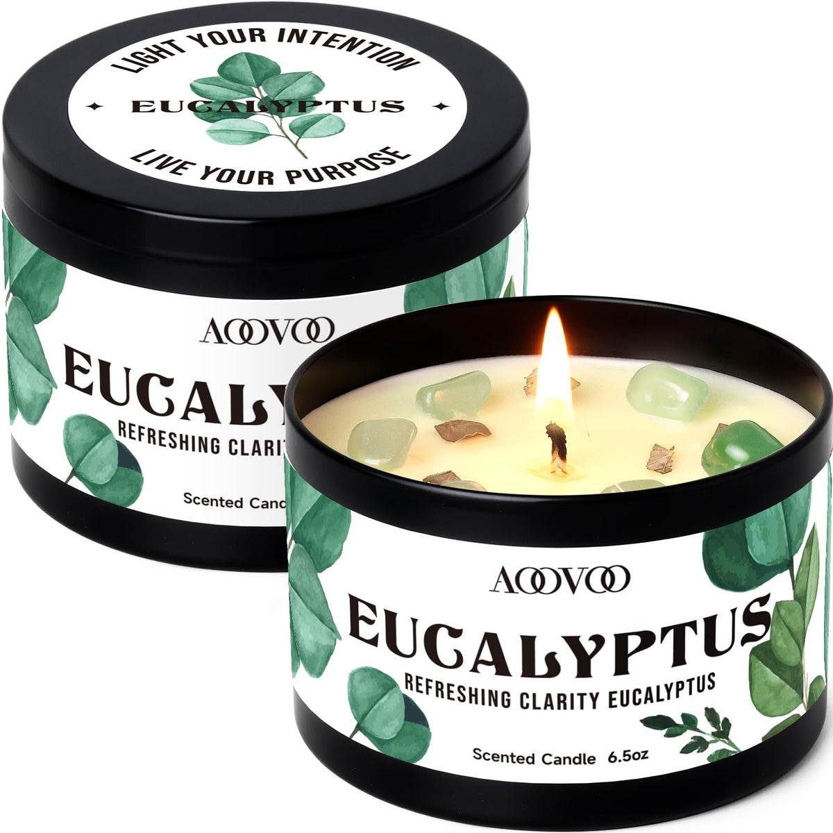 AOOVOO Pumpkin Spice Candle - 12oz Fall Candles for Home Scented Decor