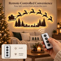 LED Reindeer Wall Decorations,3D Wooden Christmas Lighting Decor