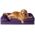 EHEYCIGA Orthopedic Dog Beds Large Sized Dog, Waterproof Memory Foam Pet Bed with Sides, Non-Slip Bottom Large Pet Bed with Washable Removable Cover, Grey