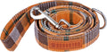 ADOGGYGO Fall Dog Leash, Orange Plaid Thanksgiving Leash for Dog, 5FTx1''