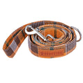 ADOGGYGO Fall Dog Leash, Orange Plaid Thanksgiving Leash for Dog, 5FTx1''