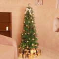 HipTree 12ct 2.36 in Copper Gold Velvet Baubles for Tabletop Christmas Tree