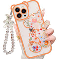 IAIYOXI 3D Cute Cartoon Bear Phone Case for iPhone 15 - Fashionable and Stylish - Funny Pink Bear Design - Soft TPU Protective Case - Kawaii Silicone Cover for Women, Girls, and Kids