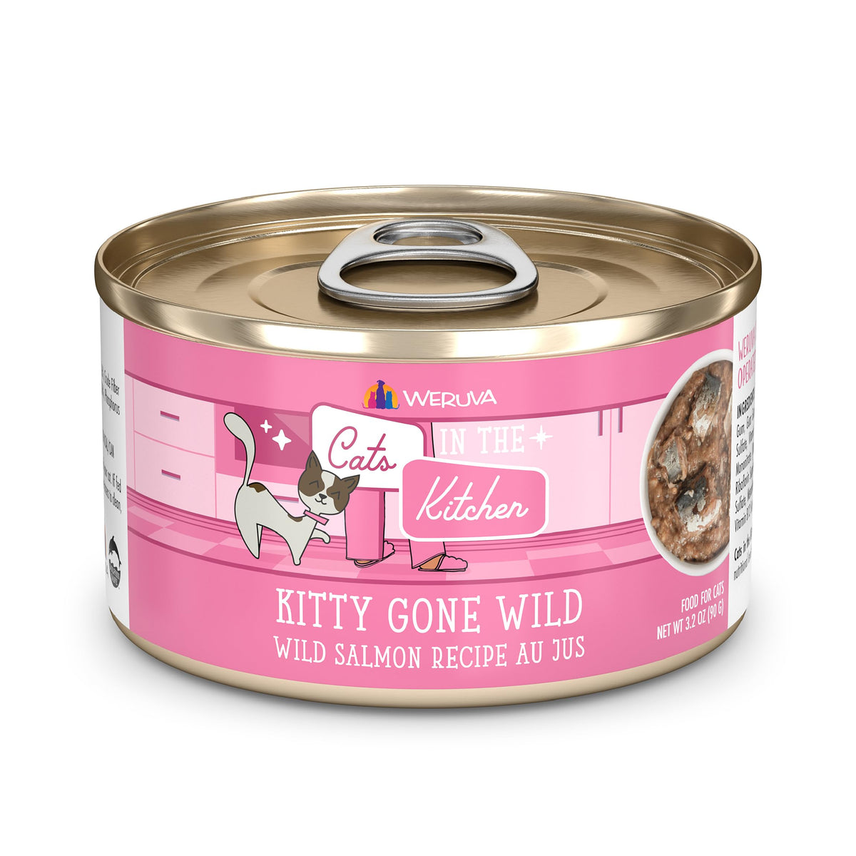 Weruva Cats in The Kitchen, Kitchen Cuties Variety Pack, Wet Cat Food, 3.2oz Can (Pack of 12)