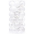 Sea Team 30-Pack Clear Christmas Ball Ornaments with Fillers, Champagne