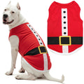 Parisian Pet Dog Tshirt - Embroidered “ Sorry Santa I Ate Your Cookies “ Dog Shirt - Lightweight Cotton Pet Christmas Outfit - Sleeveless Christmas Puppy Clothes - Shirts for Small Dogs - XXS