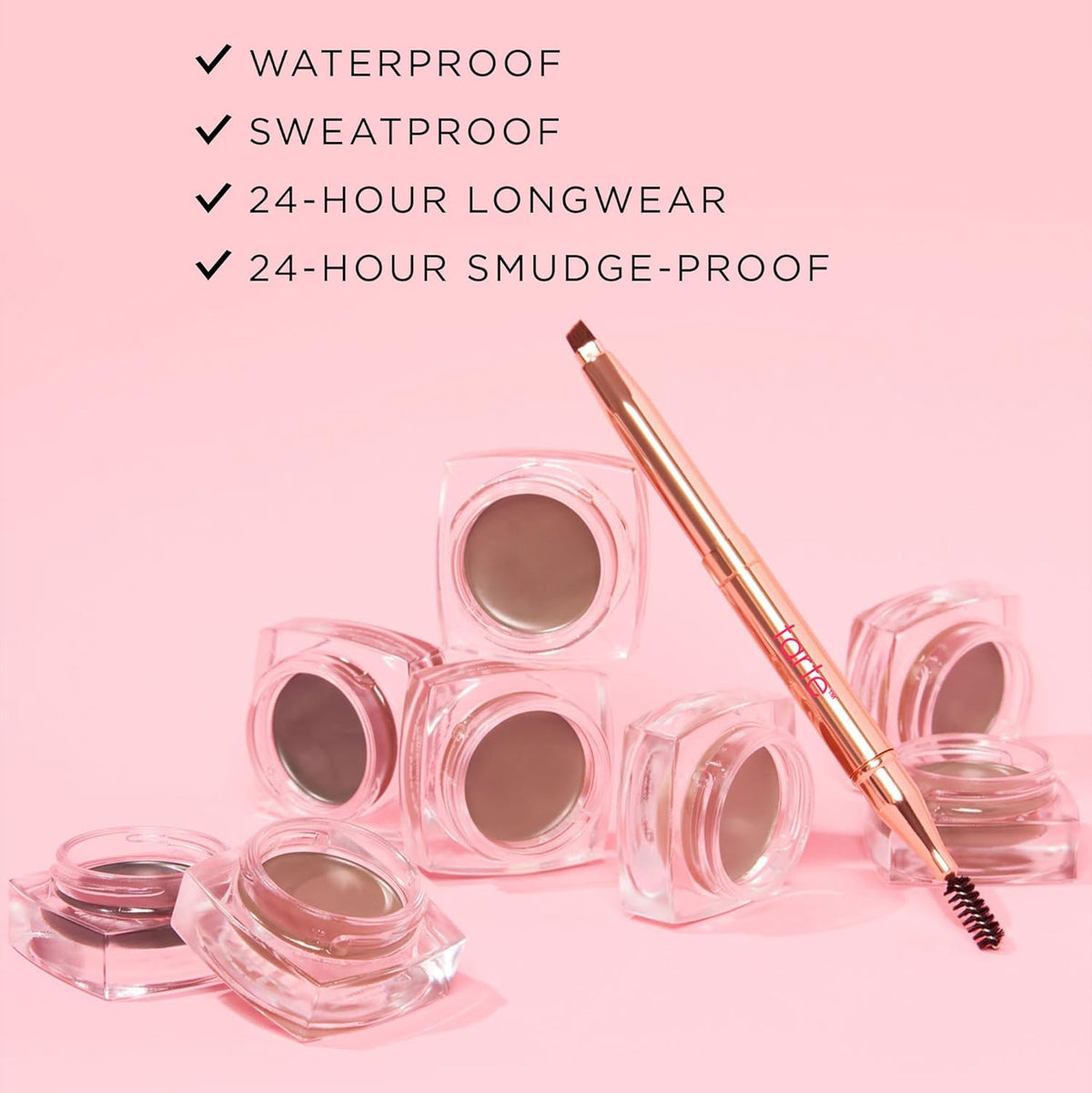 tarte big ego frameworker brow pomade – Creamy Pigmented Eyebrow Gel to Sculpt & Fill with Waterproof, Smudgeproof, Sweatproof Longwear Formula & Vitamin E to Condition, Vegan & Cruelty Free
