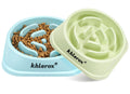 2 Pack Slow Feeder Dog Bowls for Healthy Eating, Non-Slip and Anti-Choking Design, Reduces Bloating & Overeating for Medium Dogs and Cats, Easy to Clean