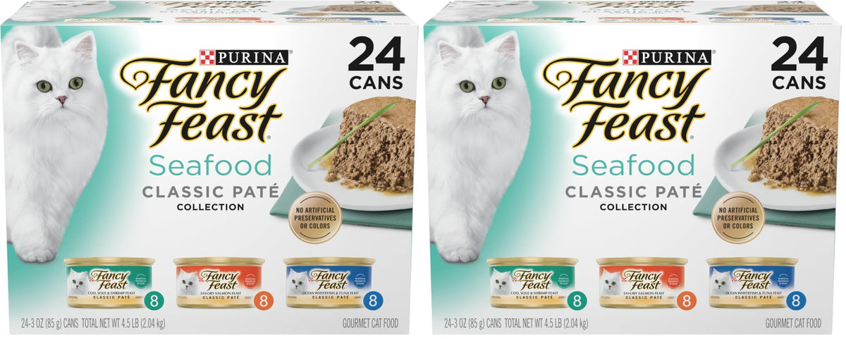 Purina Fancy Feast Gravy Lovers Poultry and Beef Grilled Gourmet Wet Cat Food Variety Pack - (Pack of 30) 3 oz. Cans