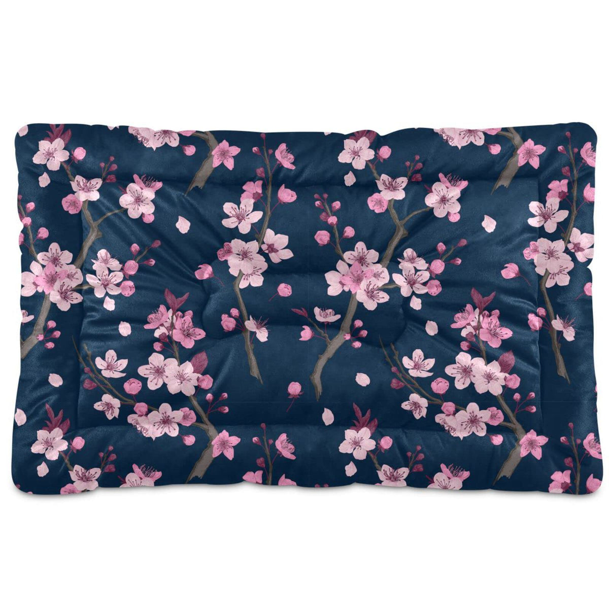 Christmas Patch Pet Bed Pad Soft Dog Bed Mat with Anti-Slip Bottom, Machine Washable Crate Pad Mattress for Dog Sleeping- 24 * 18inches