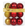 Rose Red 4.0" Large Christmas Balls - Christmas Tree Decoration Ornaments Shatterproof Hanging Balls for Birthday Halloween Holiday Wedding Decorations Set of 4pcs